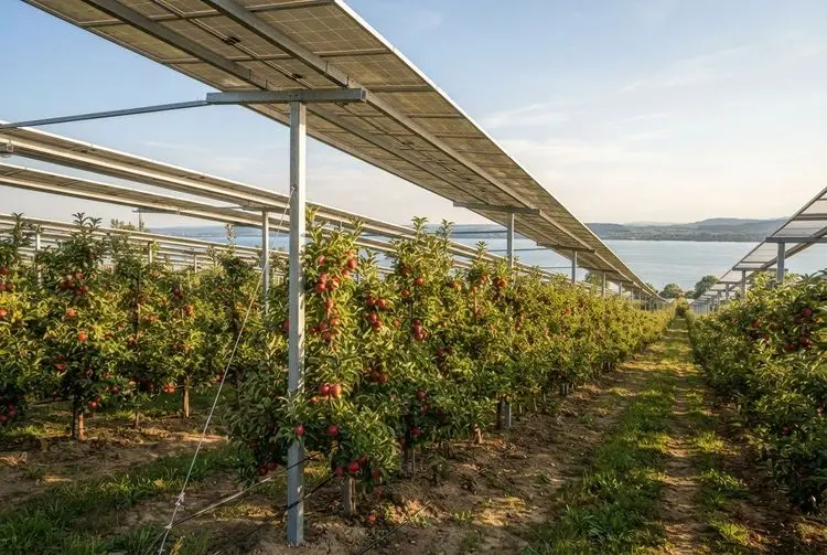 Agri-PV apple growing cuts costs by 21.8 percent on Lake Constance