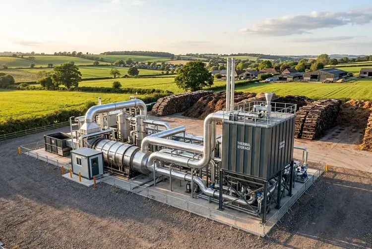 CapChar to Combine Biochar Heat Capture and Storage at Hampshire Farm
