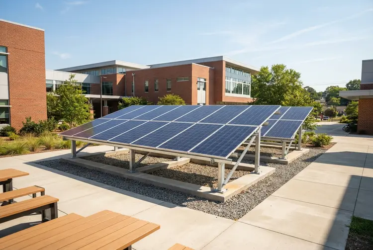 Charter school in Winston-Salem turns solar array into classroom