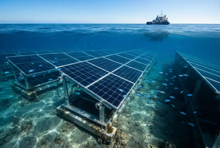 China Tests Submarine Solar Farm as Export Slump Continues