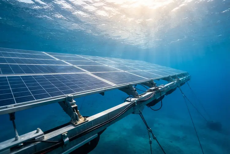 China trials world's first 33-foot deep submarine solar plant