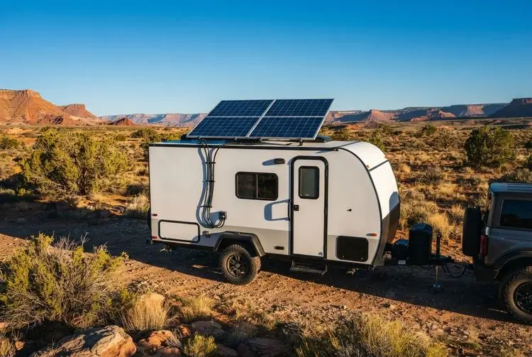 Jackery enters RV market with solar panels for Pebble Flow trailer