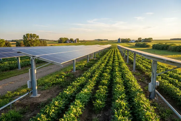 Minnesota Agrivoltaics Project Combines Solar Power with Crop Farming