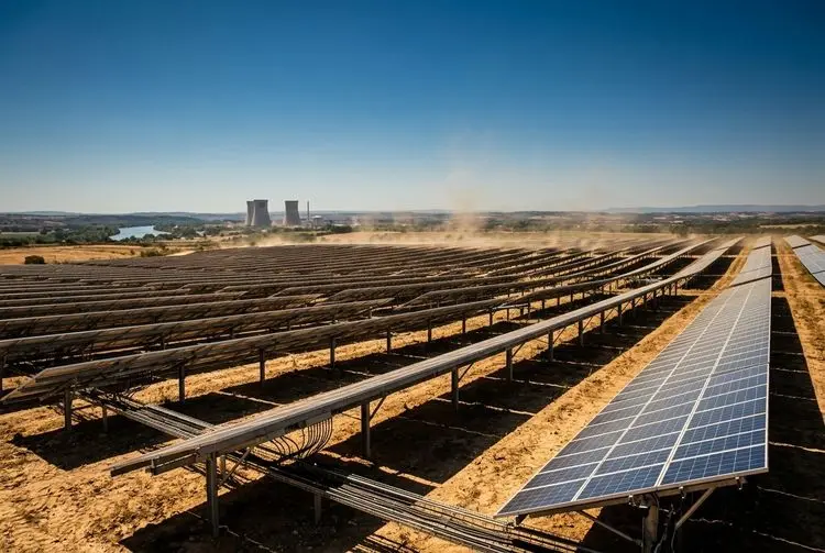 Solar Power Backs France's Grid as Heatwave Cuts Nuclear Output