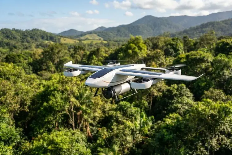 Solar-powered drone flies 75 km as Amazon hub faces new scrutiny