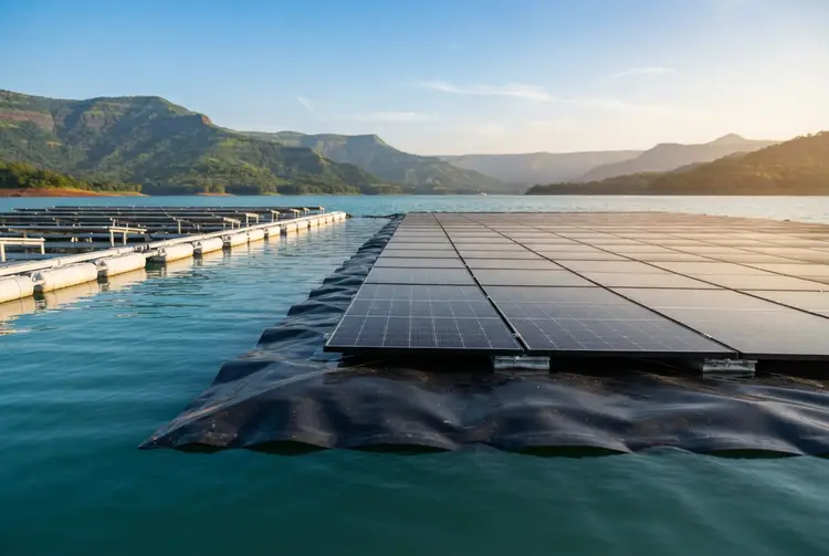 Tata Power, Ocean Sun test membrane floating solar at Mulshi reservoir