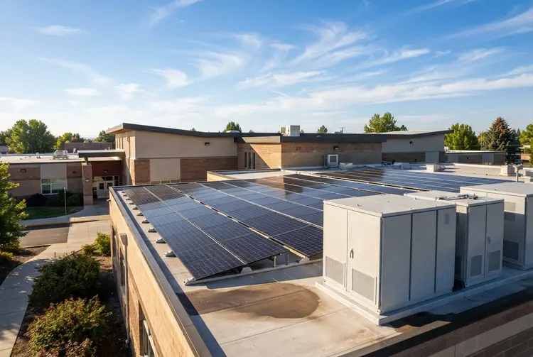 Toppenish school solar battery system cuts costs, backs up critical services