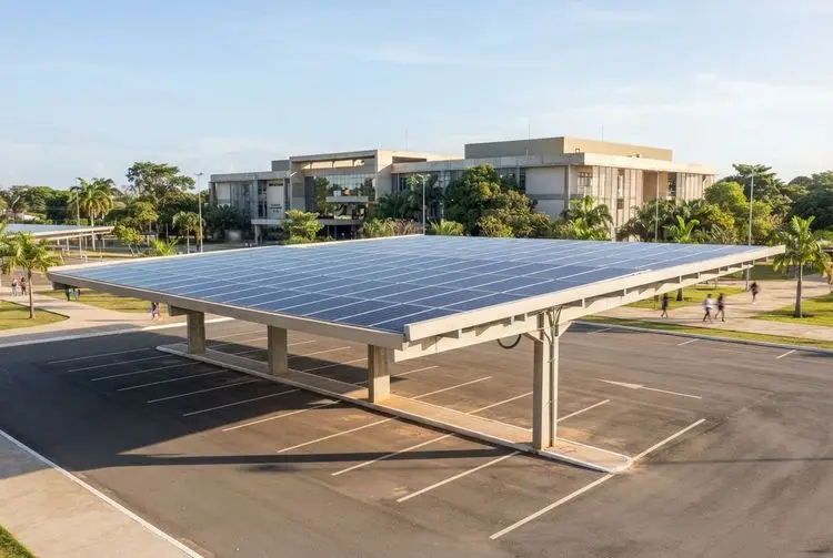 UFPI solar carport cuts costs, expands to two more campuses