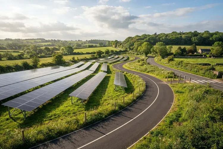 UK invests £100m in cycling routes alongside solar growth