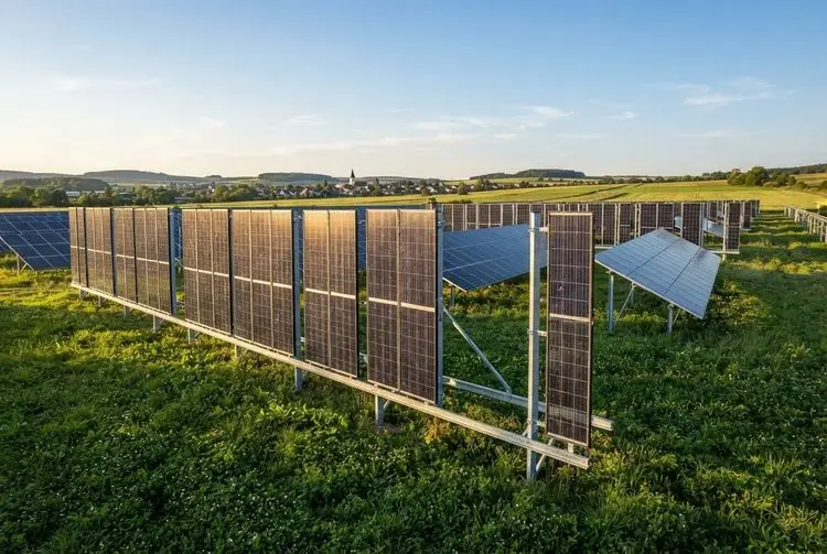 Vertical PV overbuilding boosts output without new grid connections
